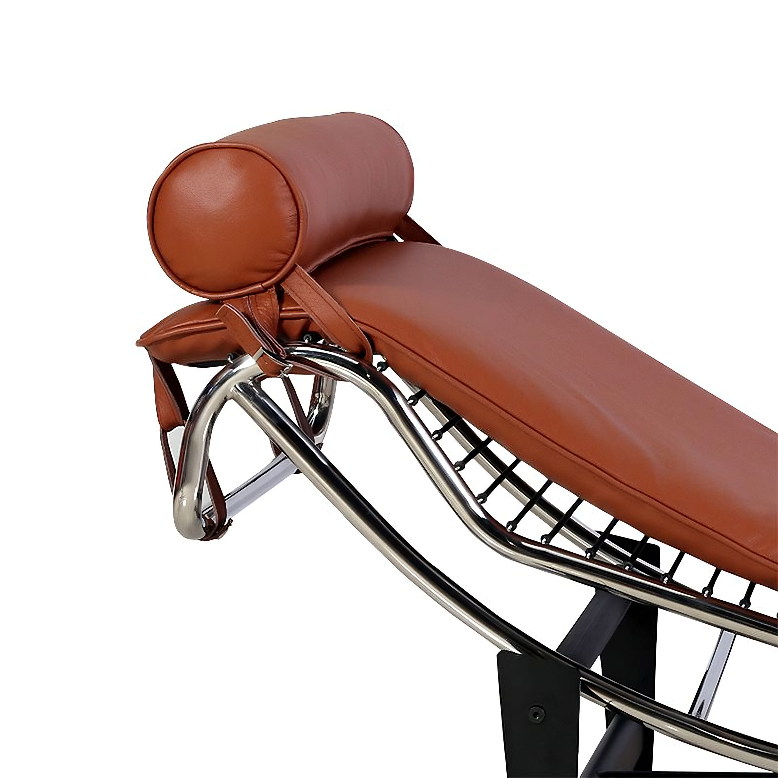 Le Corbusier LC4 Chaise Lounge Chair, Full-Grain Leather and Steel