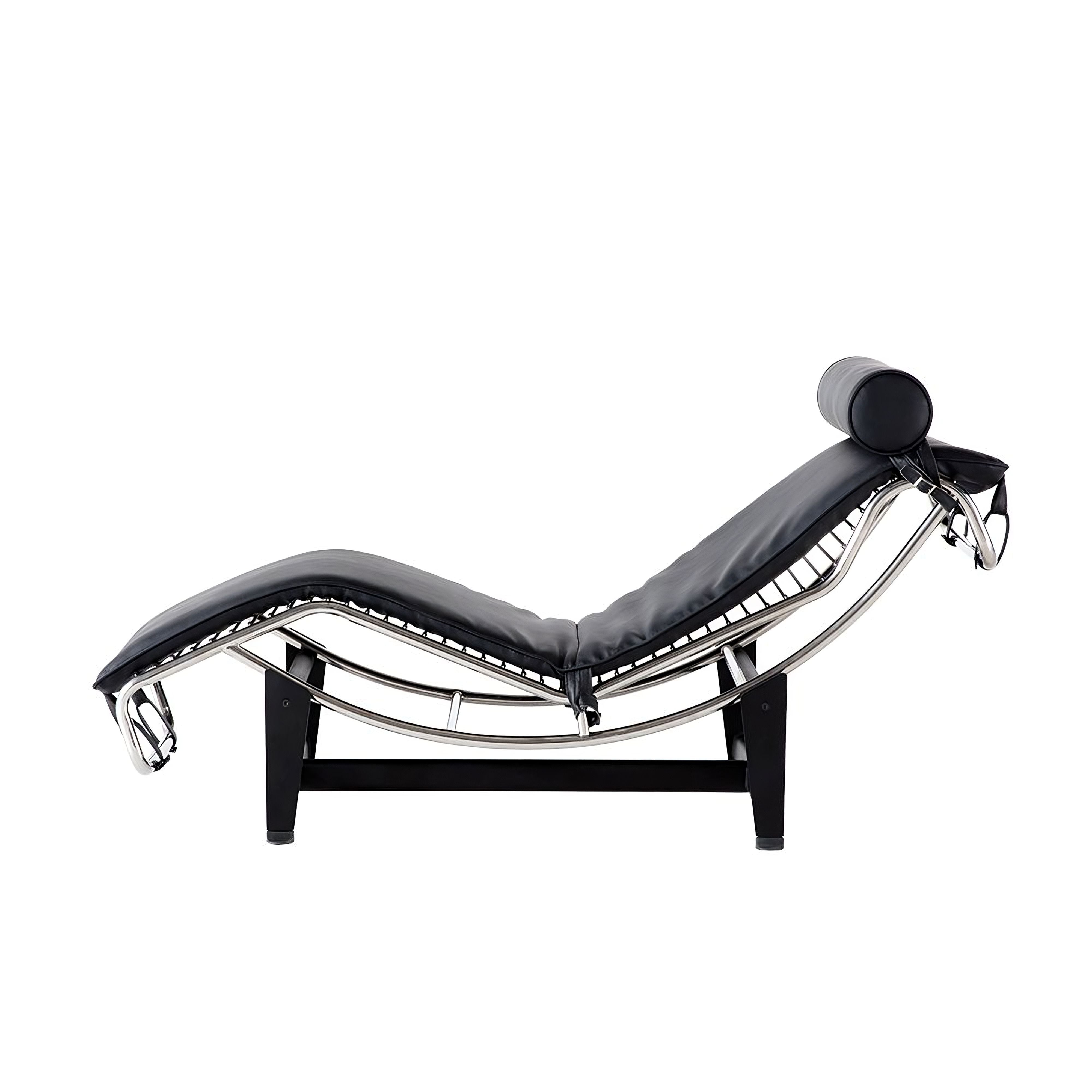 Le Corbusier LC4 Chaise Lounge Chair, Full-Grain Leather and Steel