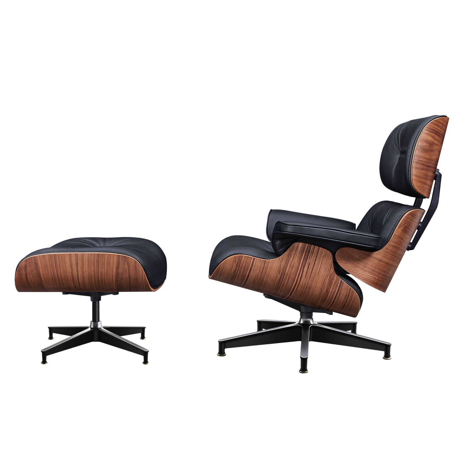 Charles and Ray Eames Lounge Chair, Full-Grain Leather, Aluminium, and Veneer