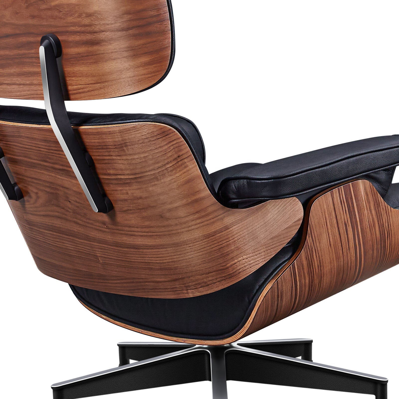 Charles and Ray Eames Lounge Chair, Full-Grain Leather, Aluminium, and Veneer