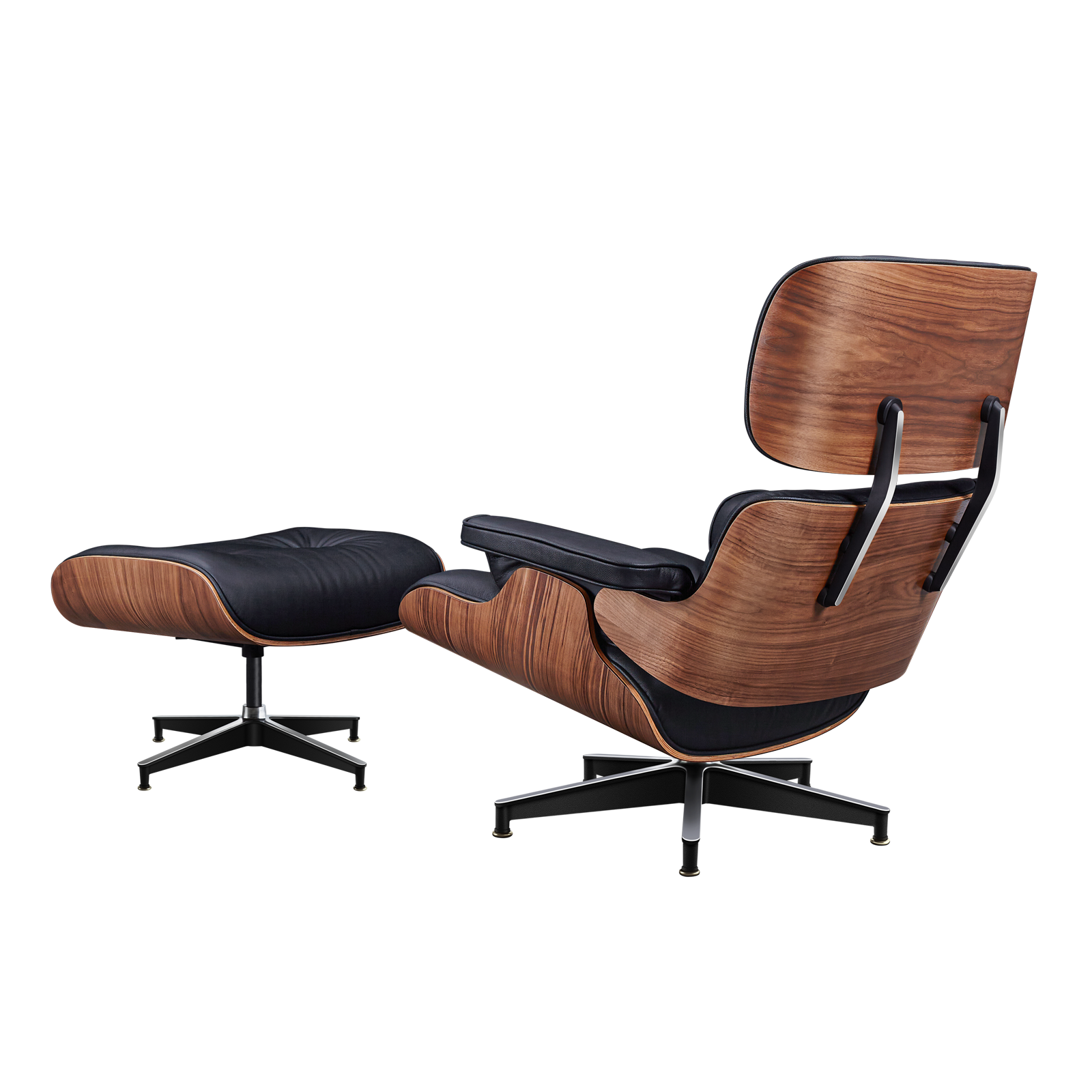 Charles and Ray Eames Lounge Chair, Full-Grain Leather, Aluminium, and Veneer