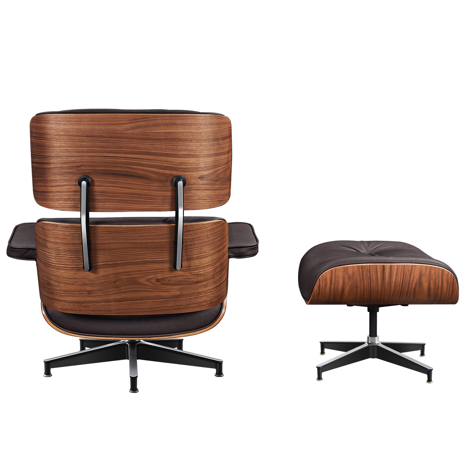 Charles and Ray Eames Lounge Chair, Full-Grain Leather, Aluminium, and Veneer