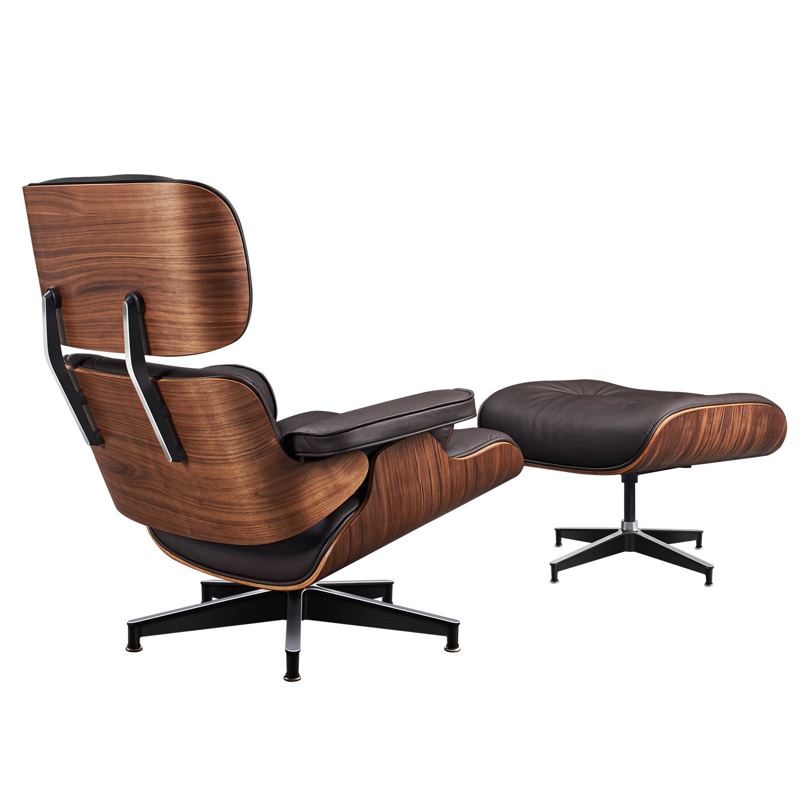 Charles and Ray Eames Lounge Chair, Full-Grain Leather, Aluminium, and Veneer