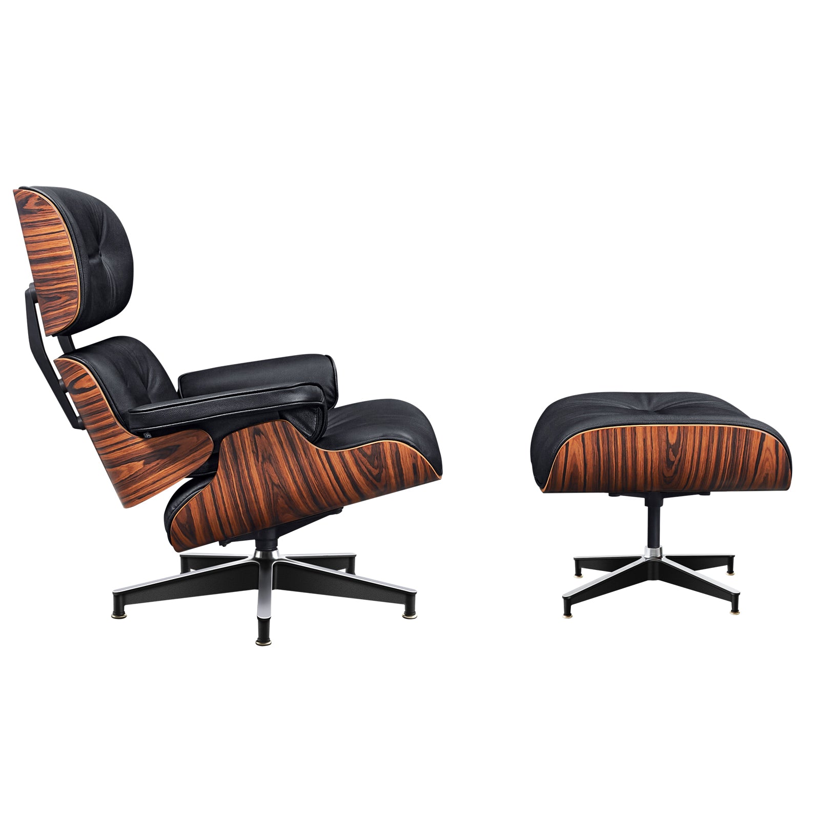 Charles and Ray Eames Lounge Chair, Full-Grain Leather, Aluminium, and Veneer