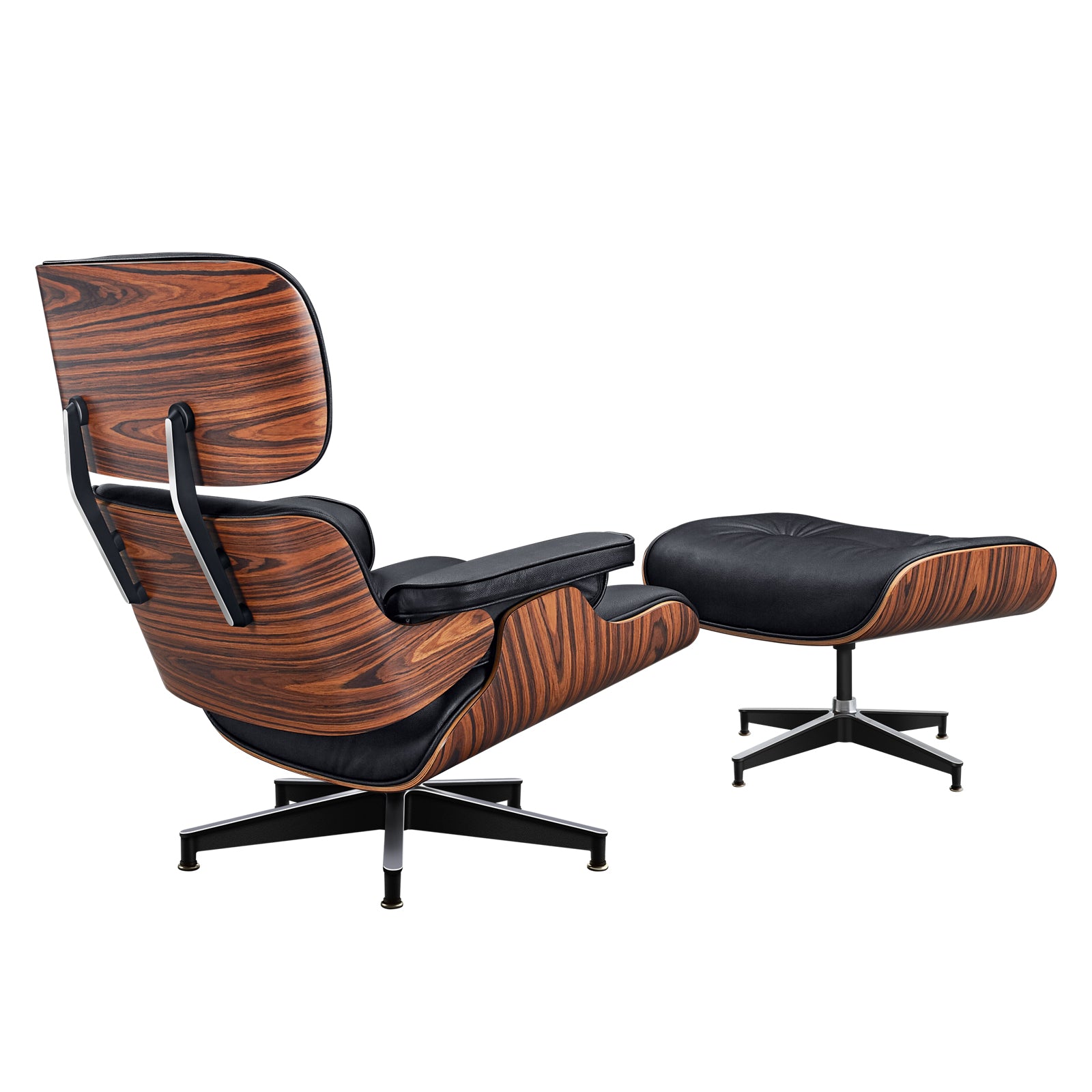 Charles and Ray Eames Lounge Chair, Full-Grain Leather, Aluminium, and Veneer