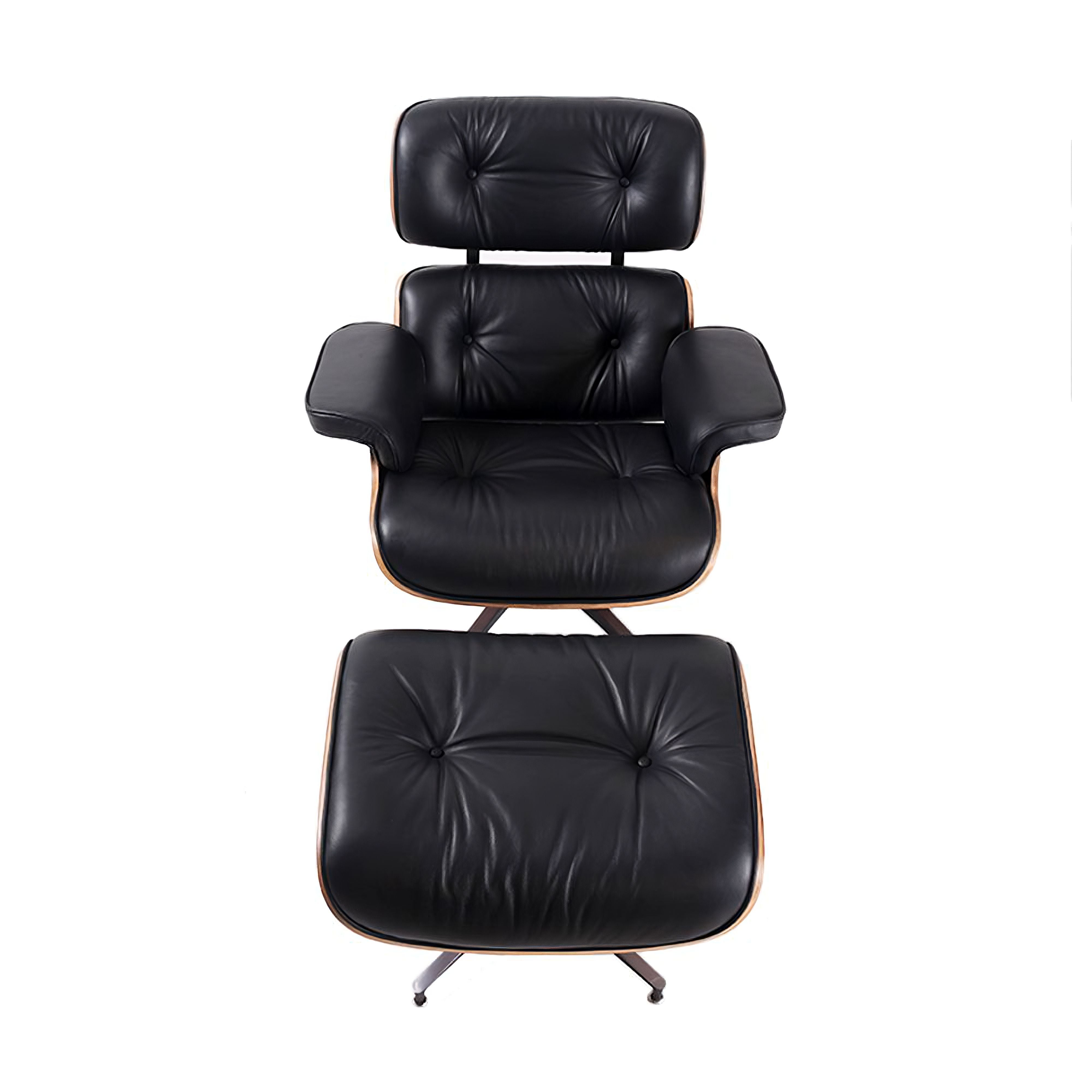 Charles and Ray Eames Lounge Chair, Full-Grain Leather, Aluminium, and Veneer