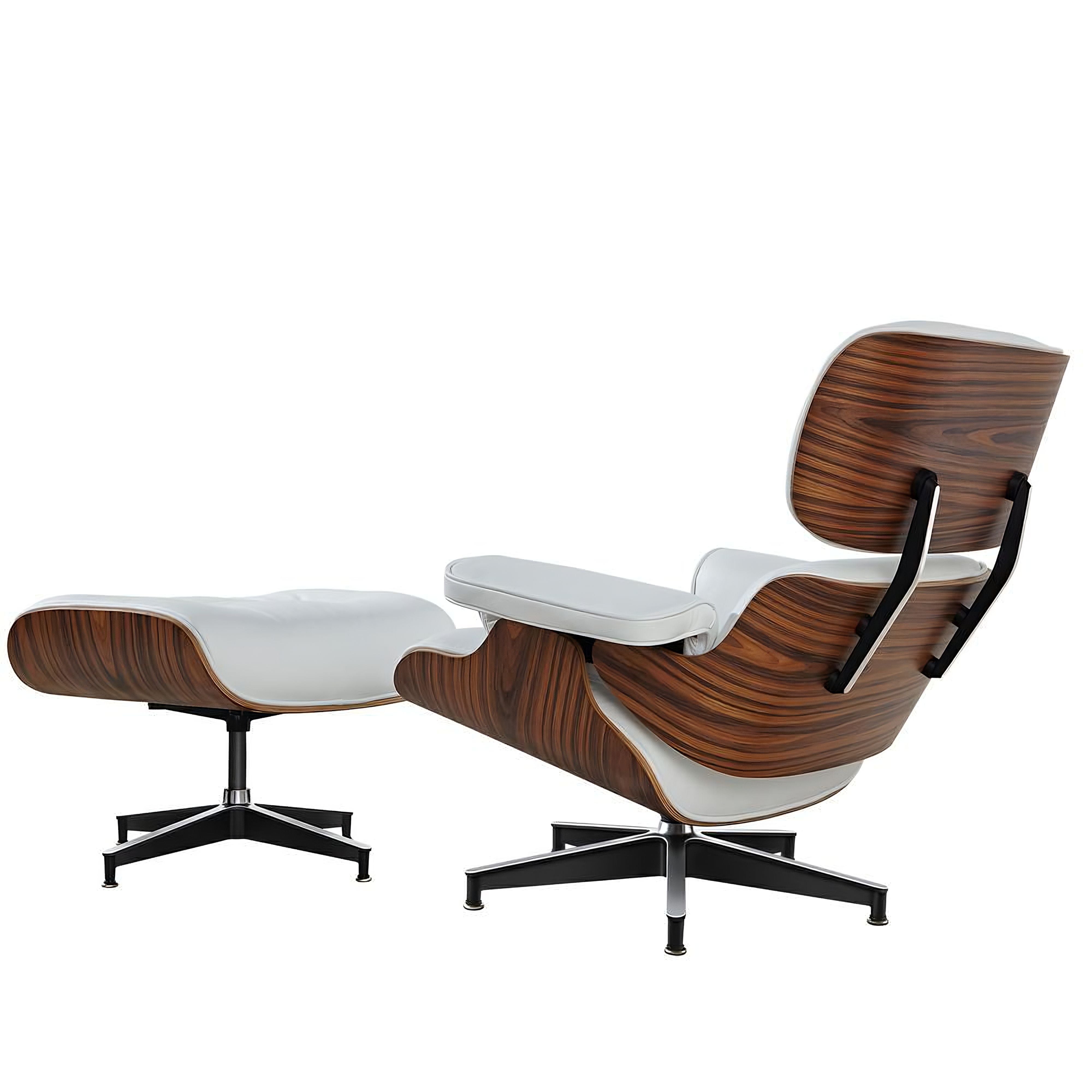 Charles and Ray Eames Lounge Chair, Full-Grain Leather, Aluminium, and Veneer