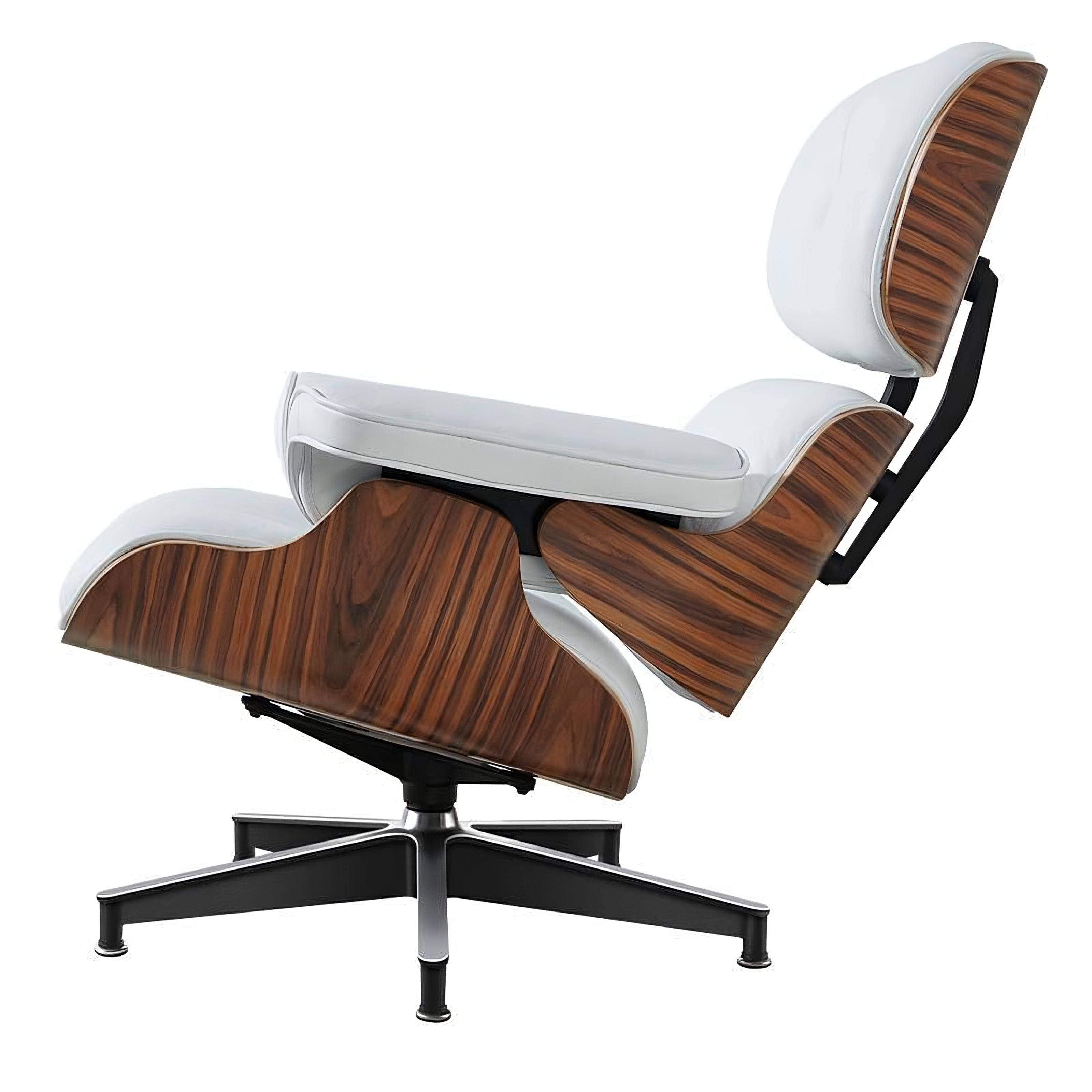 Charles and Ray Eames Lounge Chair, Full-Grain Leather, Aluminium, and Veneer