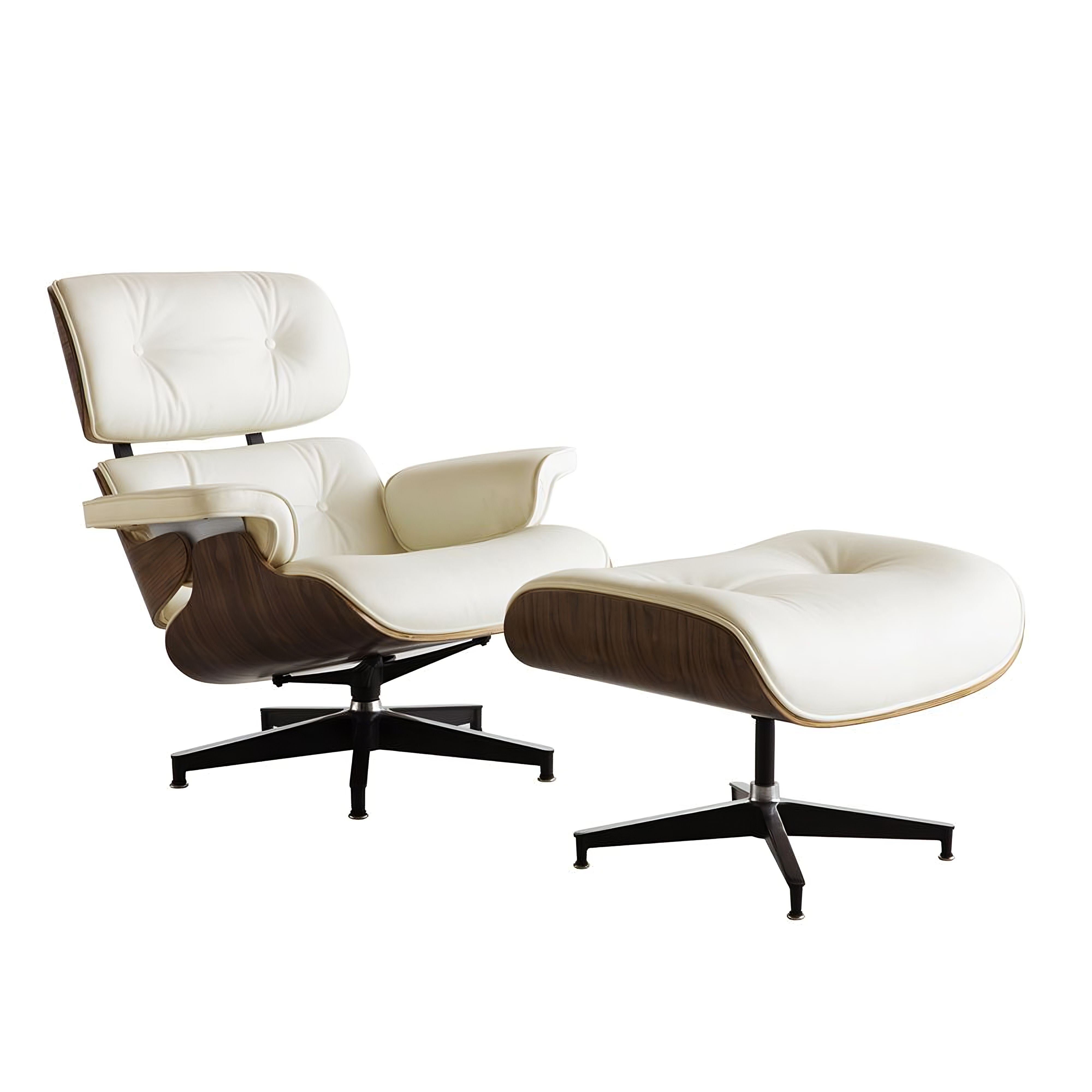 Charles and Ray Eames Lounge Chair, Full-Grain Leather, Aluminium, and Veneer