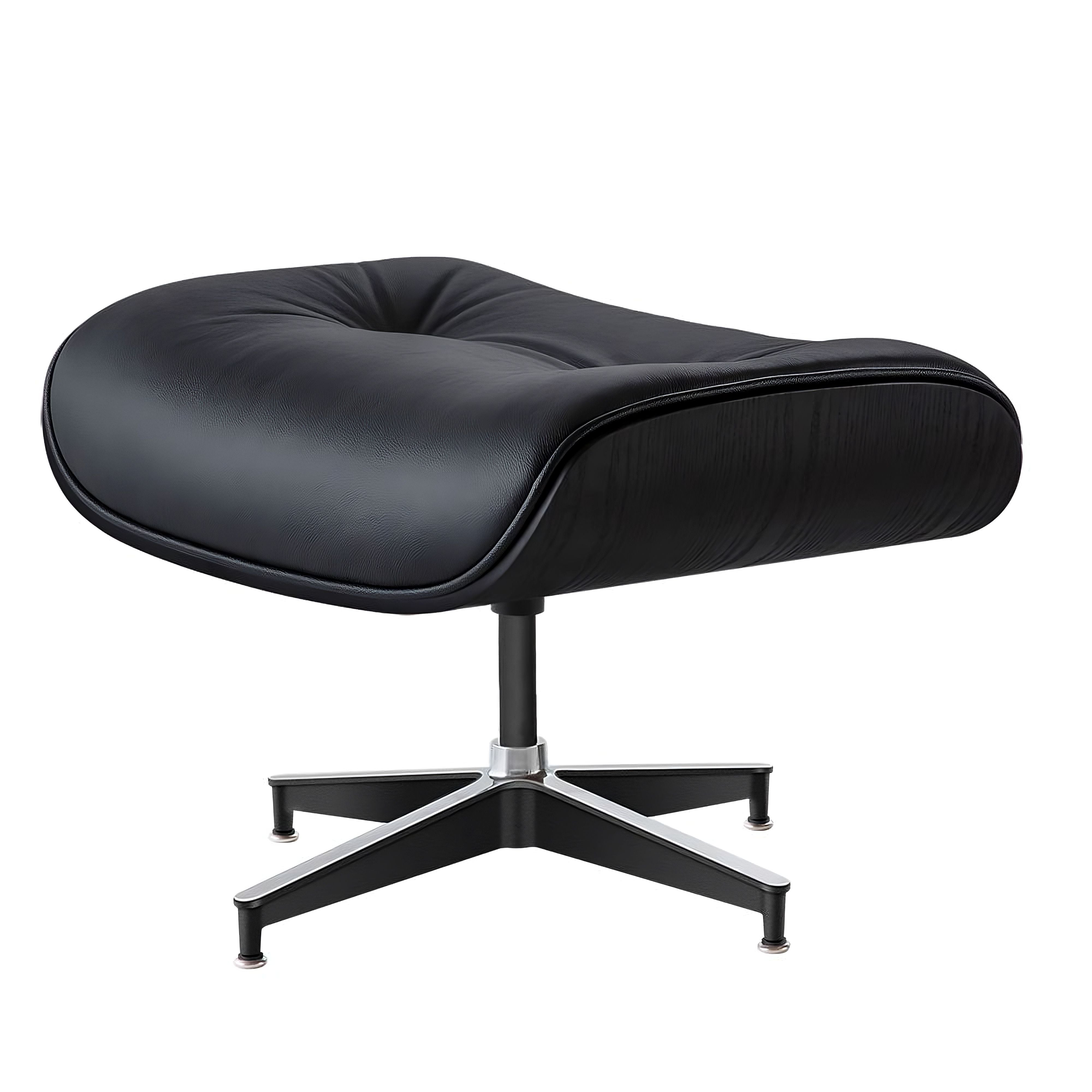 Charles and Ray Eames Lounge Chair, Full-Grain Leather, Aluminium, and Veneer