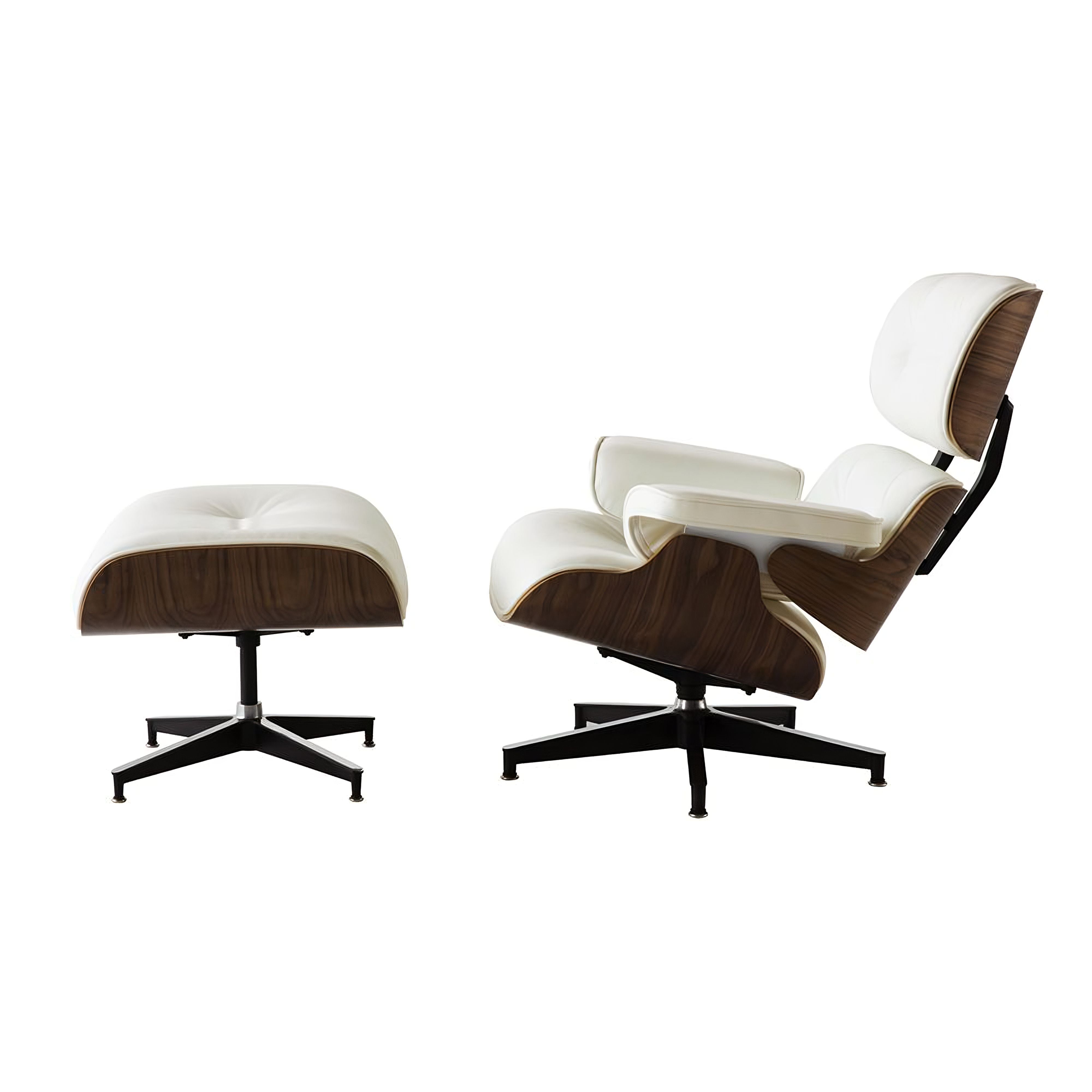 Charles and Ray Eames Lounge Chair, Full-Grain Leather, Aluminium, and Veneer