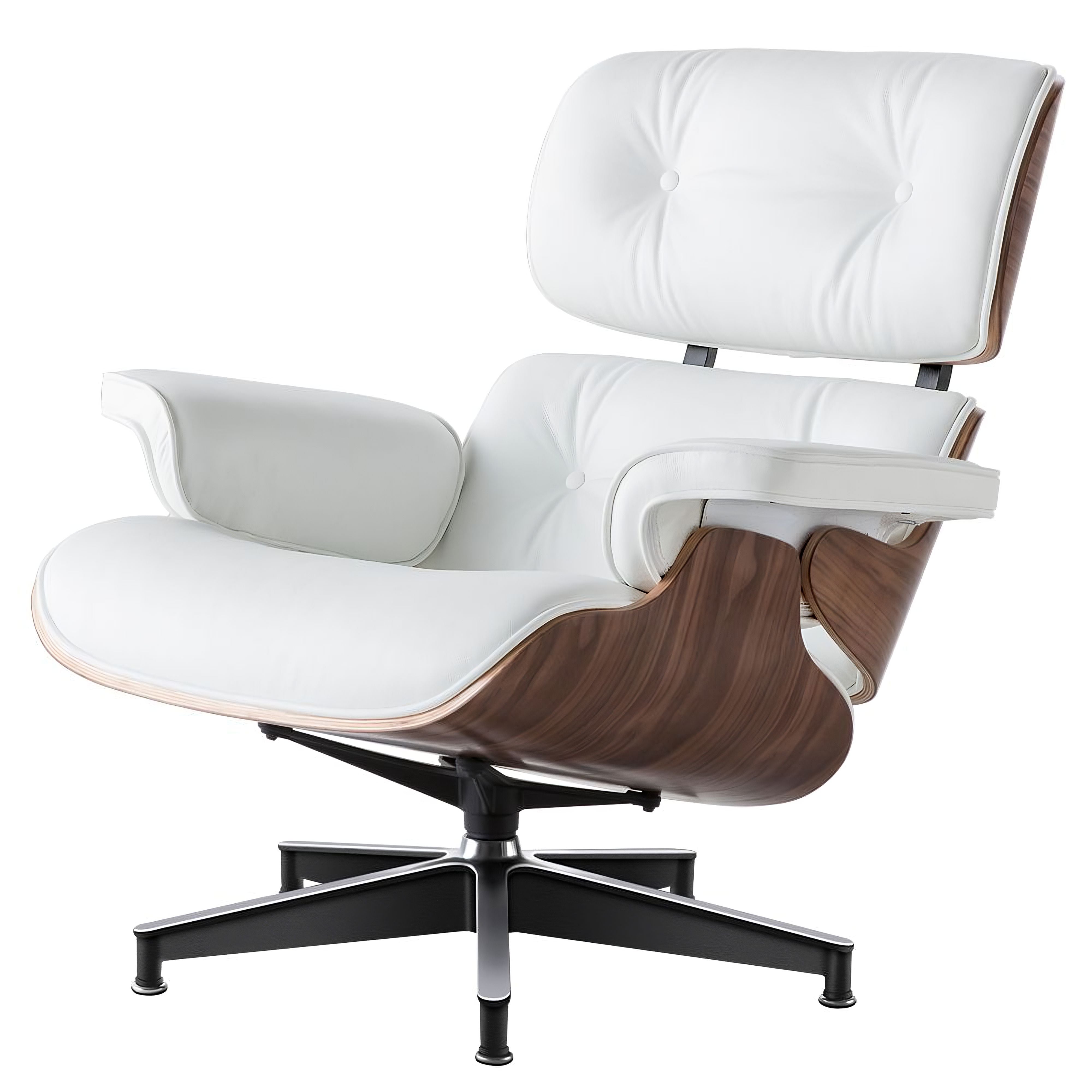 Charles and Ray Eames Lounge Chair, Full-Grain Leather, Aluminium, and Veneer