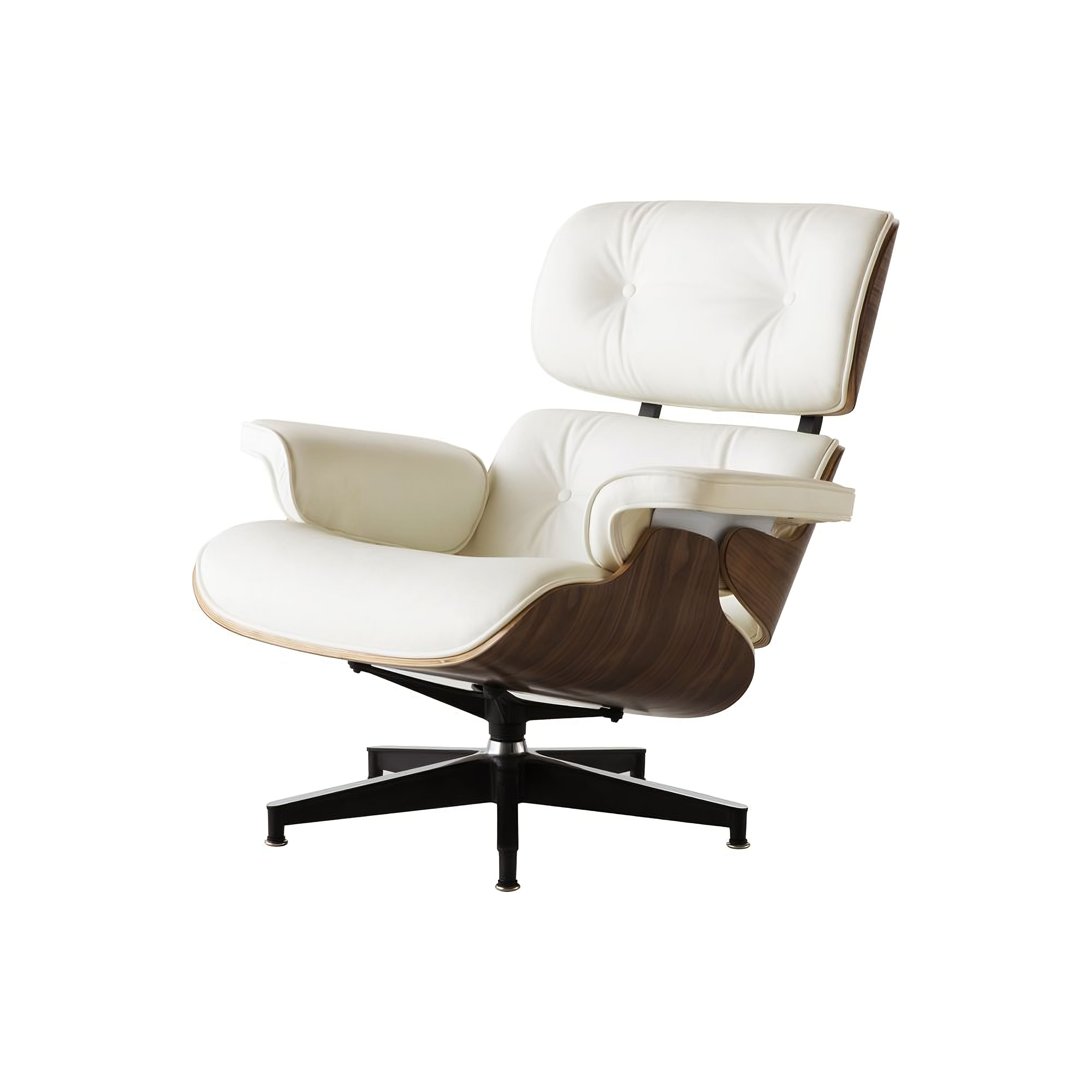 Charles and Ray Eames Lounge Chair, Full-Grain Leather, Aluminium, and Veneer