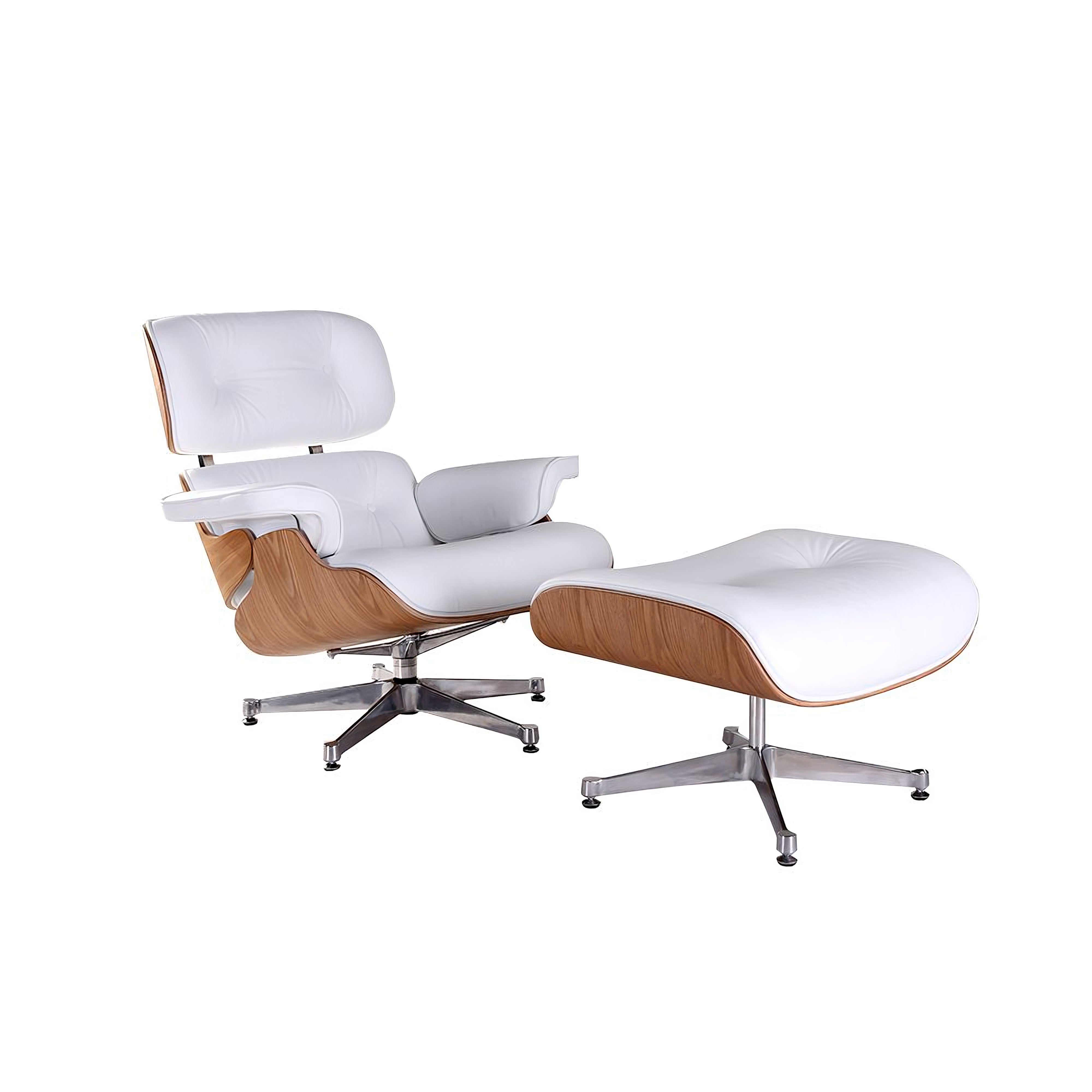 Charles and Ray Eames Lounge Chair, Full-Grain Leather, Aluminium, and Veneer