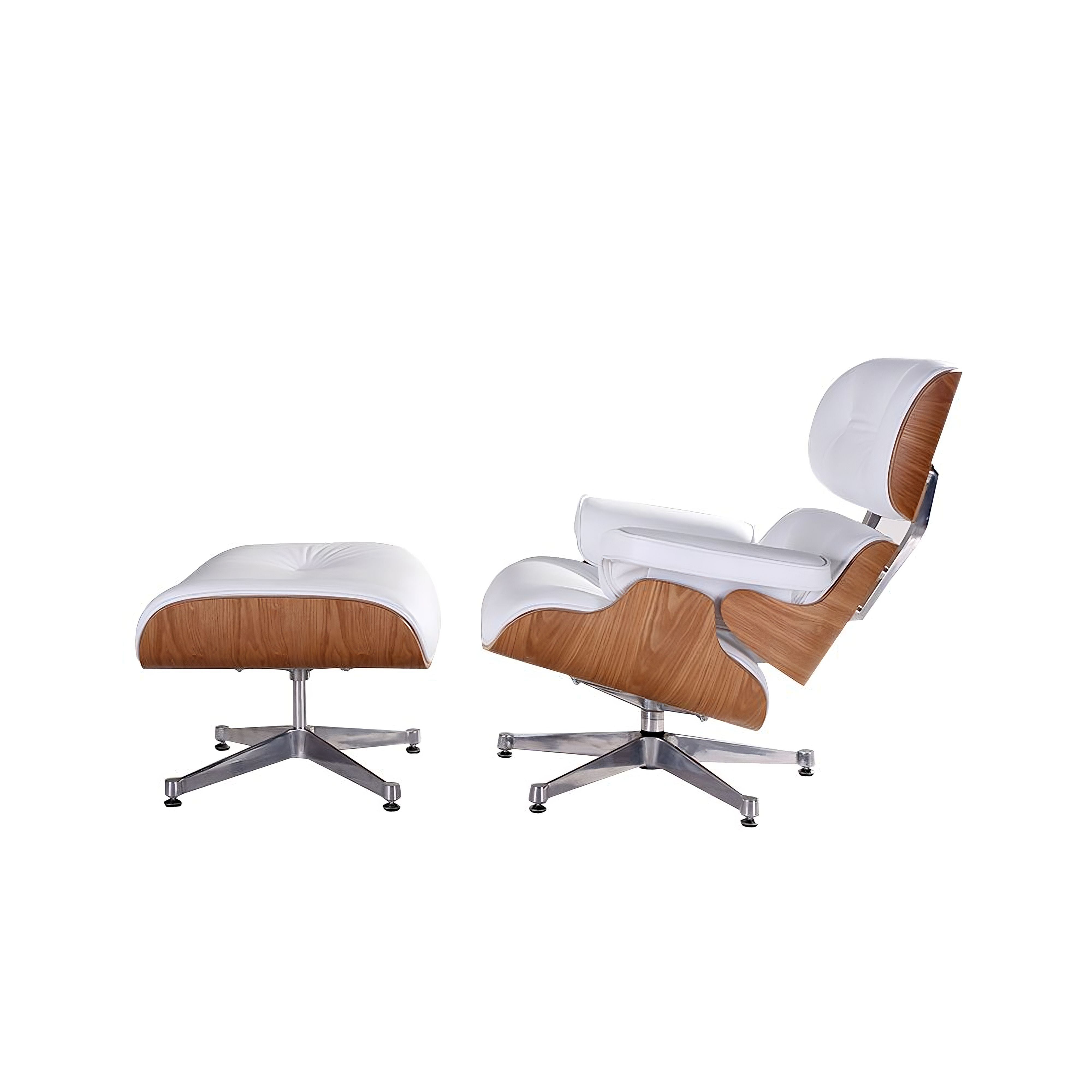 Charles and Ray Eames Lounge Chair, Full-Grain Leather, Aluminium, and Veneer