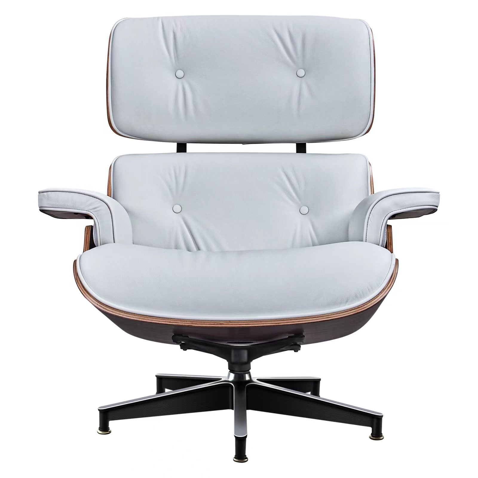 Charles and Ray Eames Lounge Chair, Full-Grain Leather, Aluminium, and Veneer