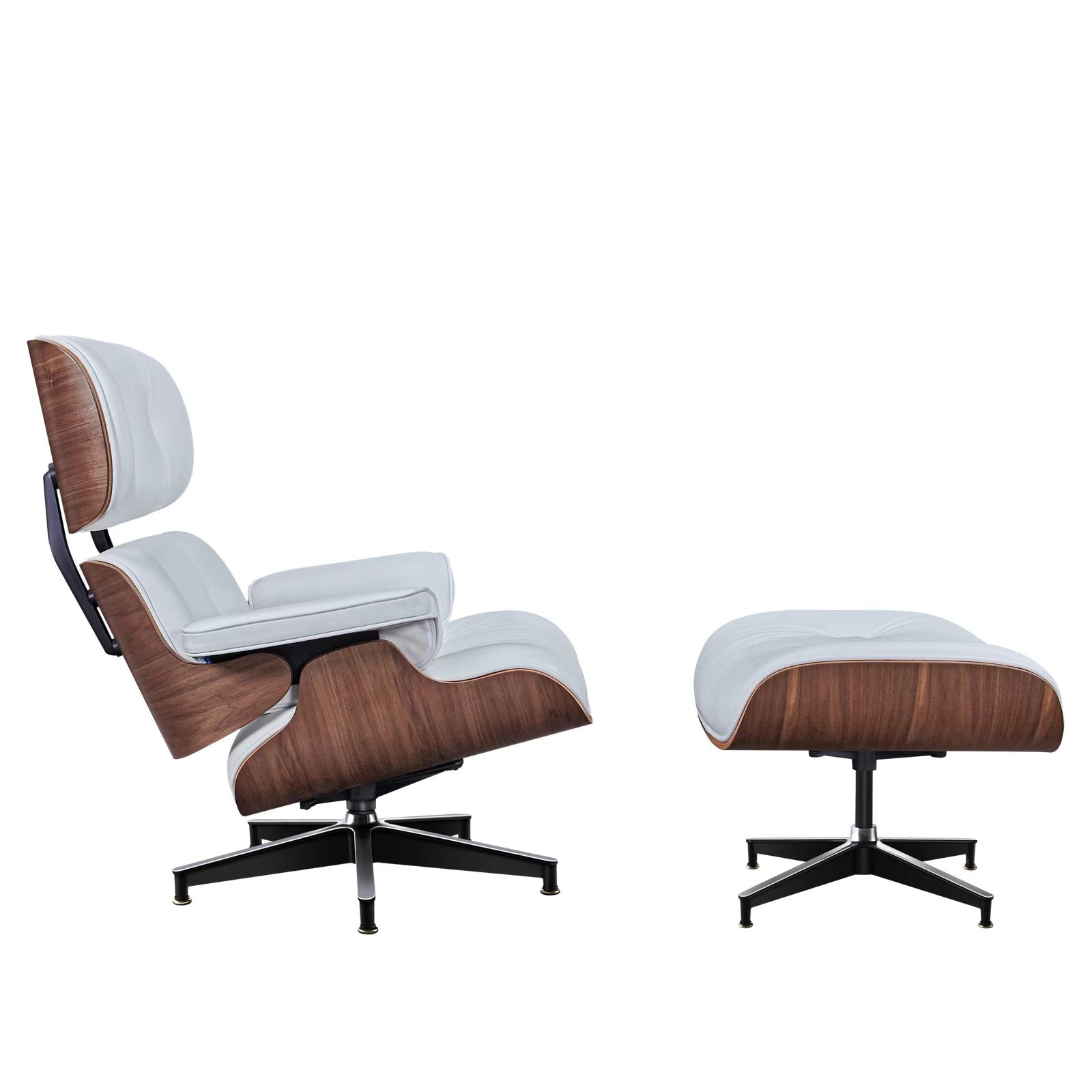 Charles and Ray Eames Lounge Chair, Full-Grain Leather, Aluminium, and Veneer