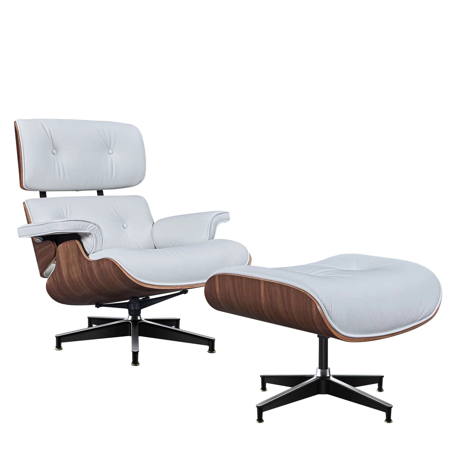 Charles and Ray Eames Lounge Chair, Full-Grain Leather, Aluminium, and Veneer