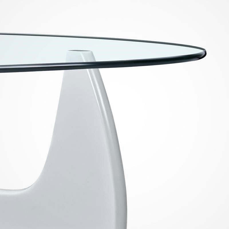 Isamu Noguchi Table, Wood and Tempered Glass