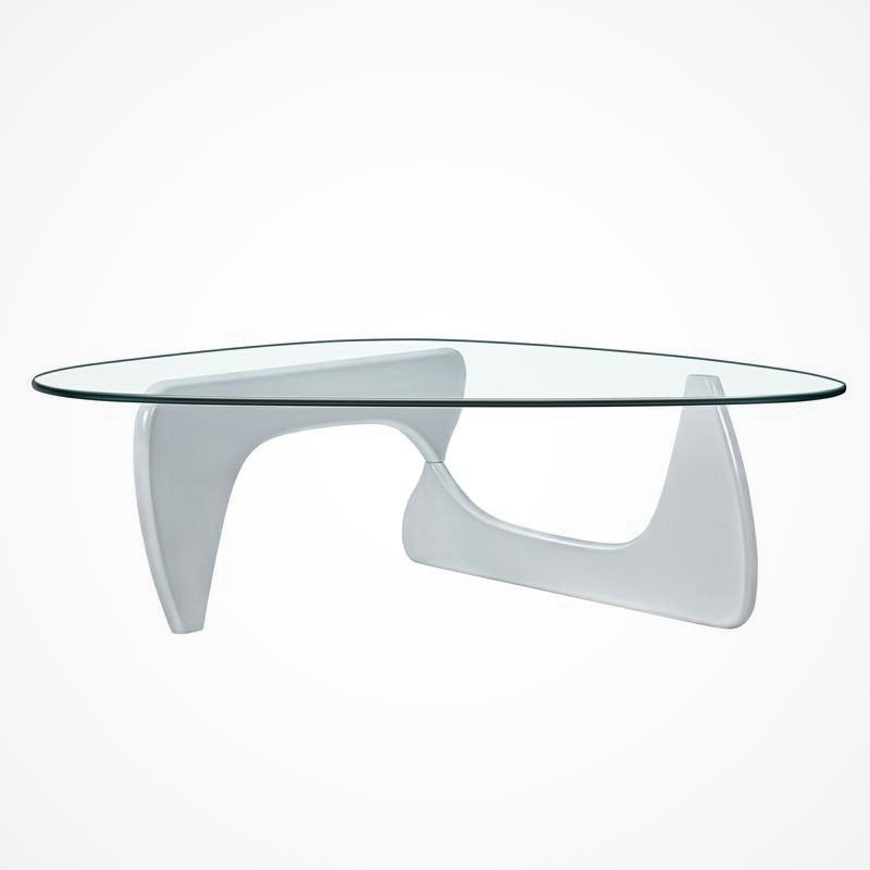 Isamu Noguchi Table, Wood and Tempered Glass