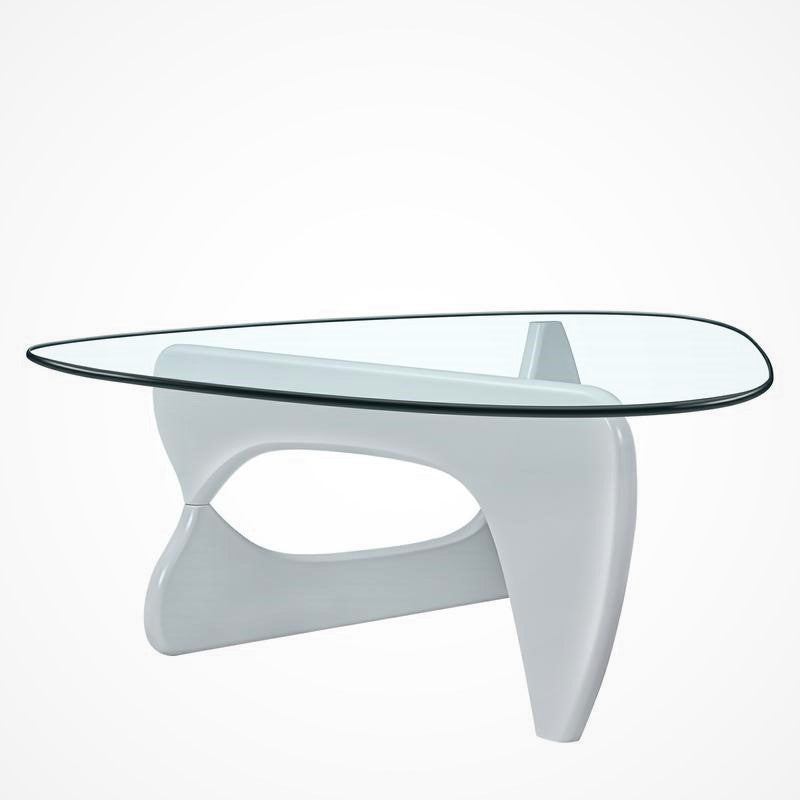 Isamu Noguchi Table, Wood and Tempered Glass