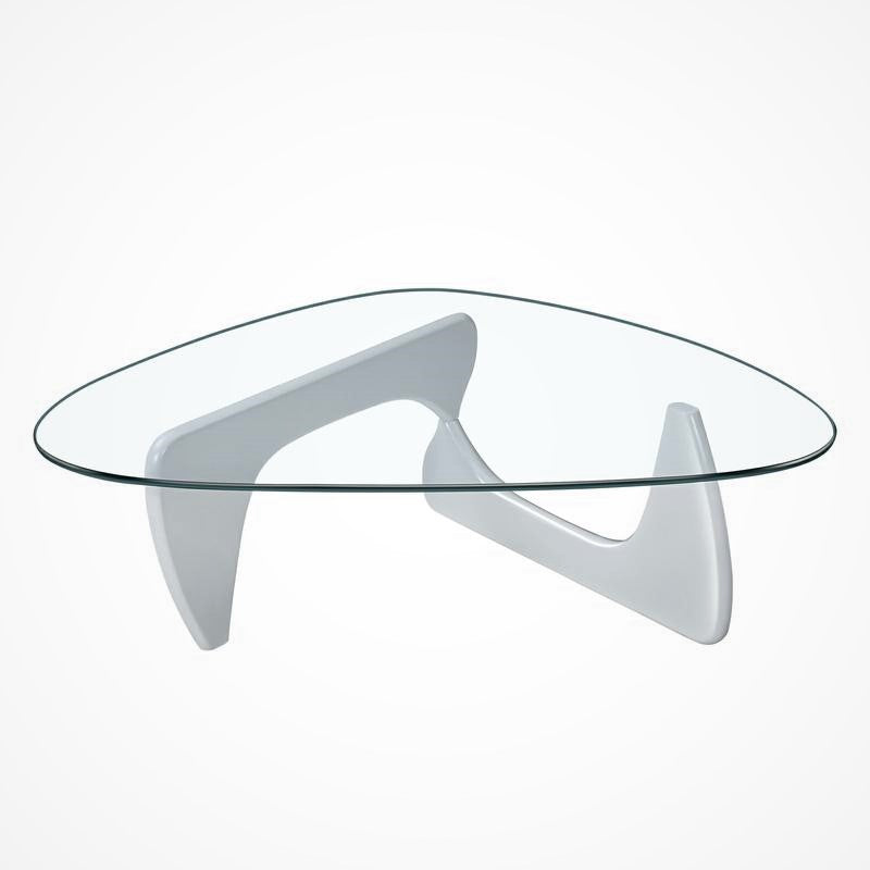 Isamu Noguchi Table, Wood and Tempered Glass