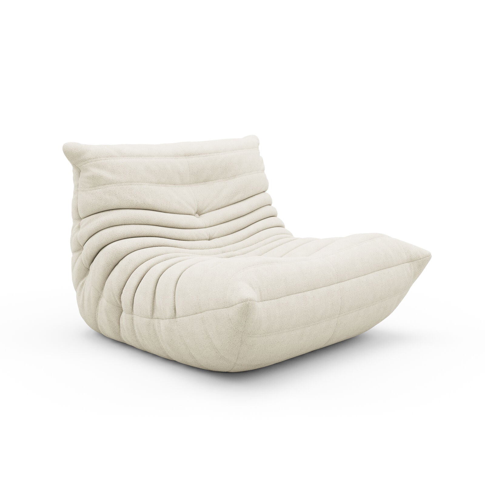 Michel Ducaroy Togo Sofa Chair, Vegan Suede, Bouclé or Vegan Leather