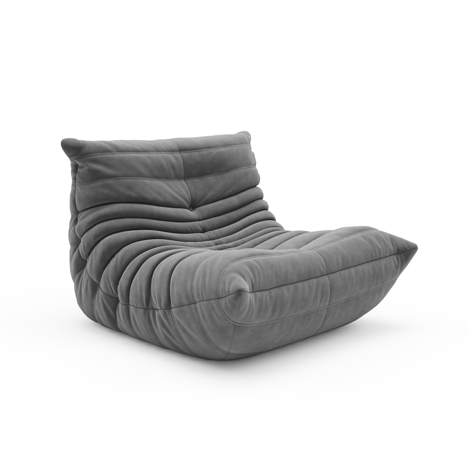 Michel Ducaroy Togo Sofa Chair, Vegan Suede, Bouclé or Vegan Leather