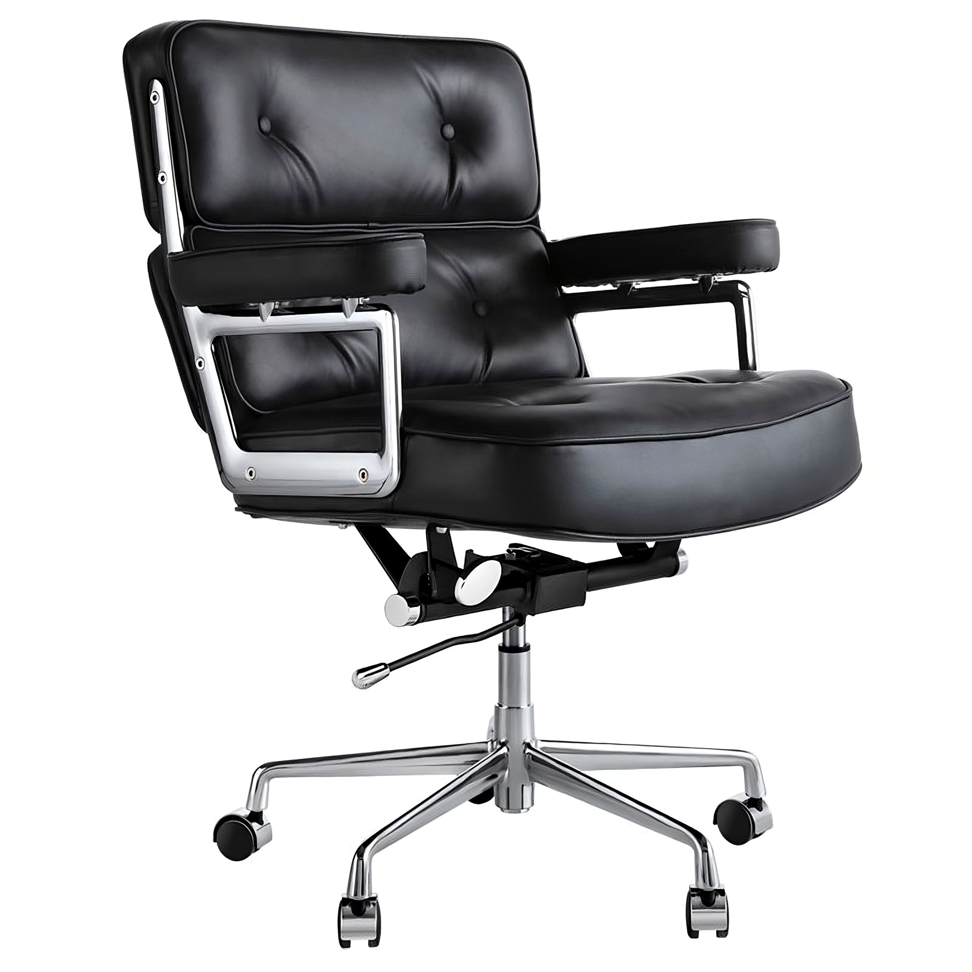 Charles and Ray Eames Time-Life Executive Office Chair, Full-Grain Leather and Steel