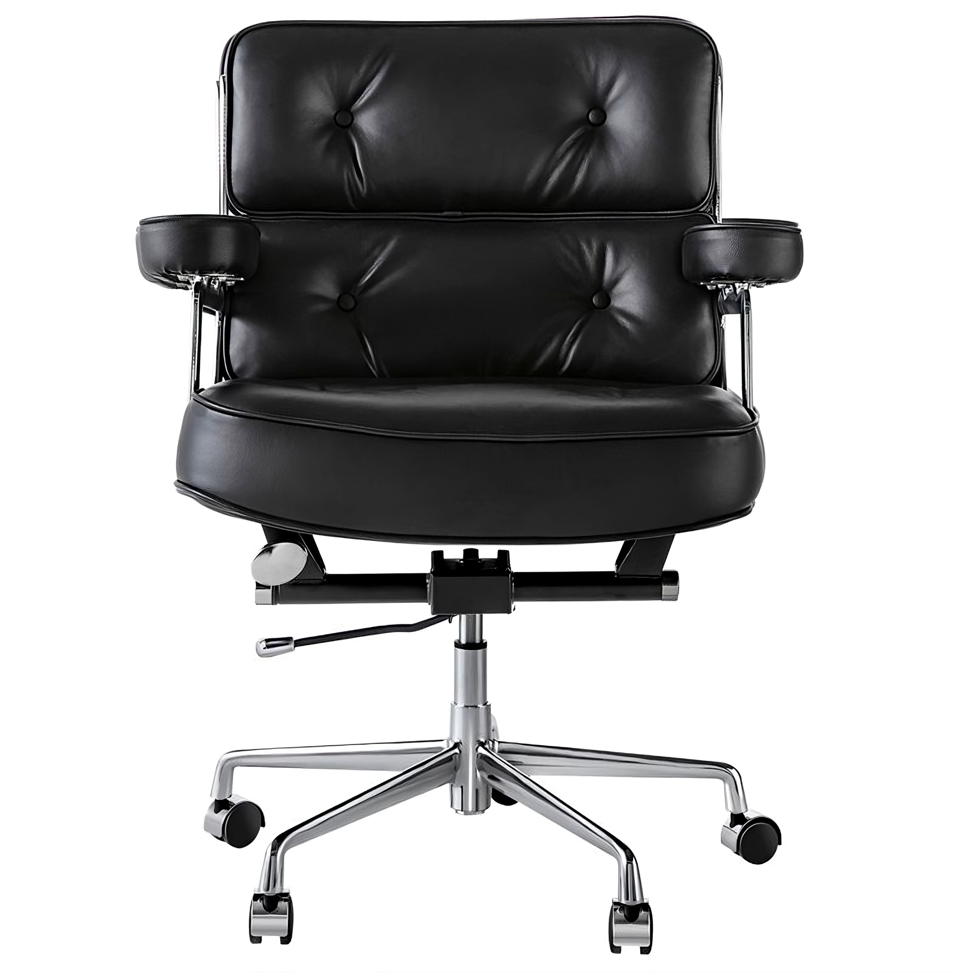 Charles and Ray Eames Time-Life Executive Office Chair, Full-Grain Leather and Steel