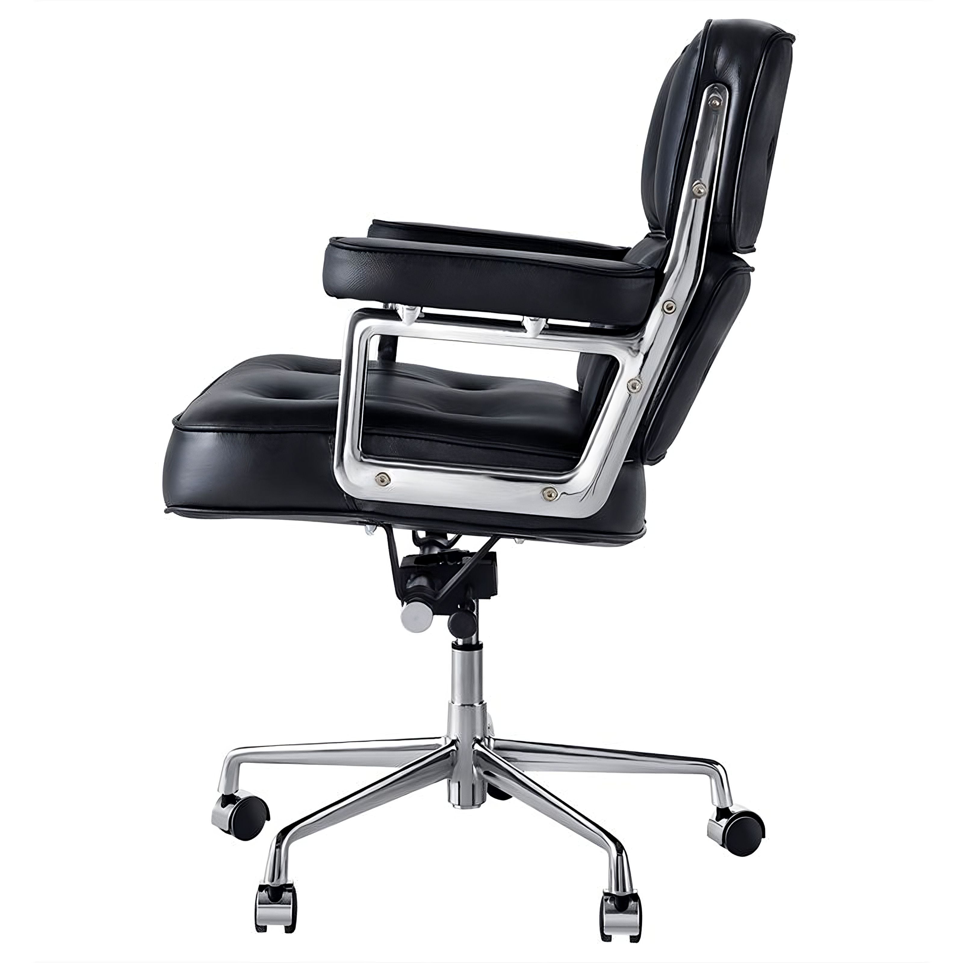 Charles and Ray Eames Time-Life Executive Office Chair, Full-Grain Leather and Steel