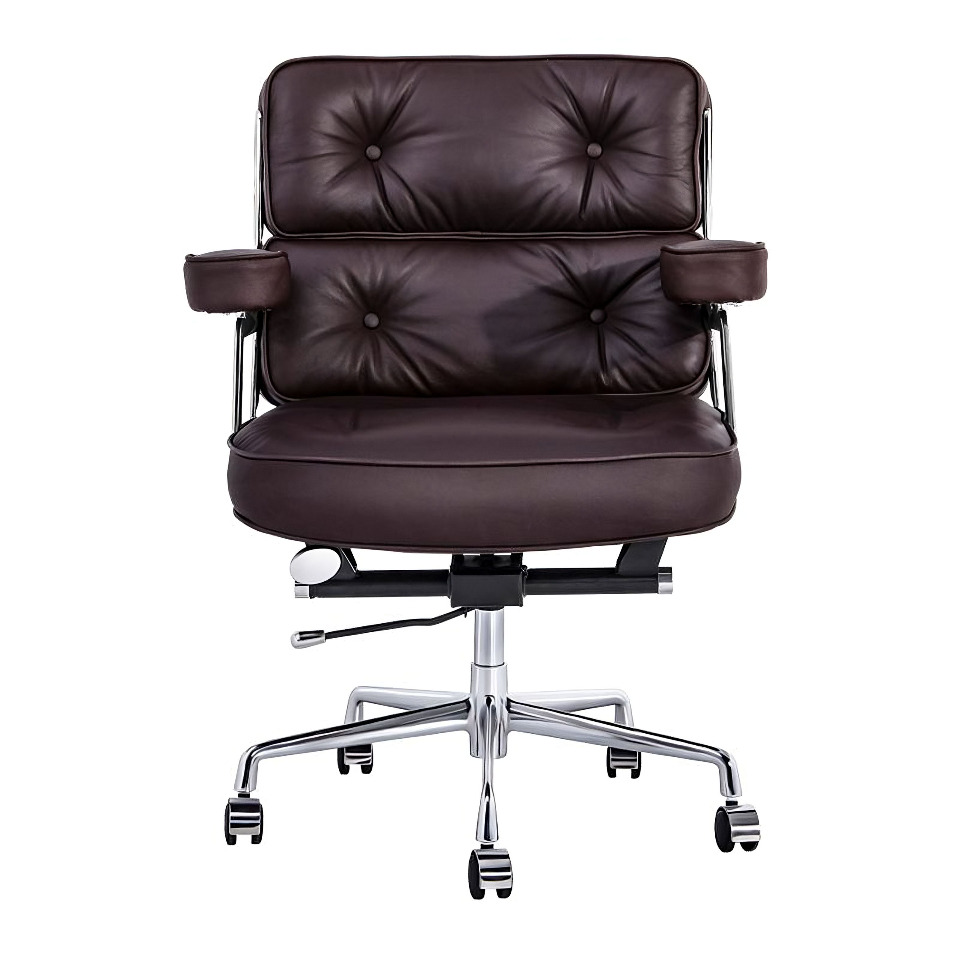 Charles and Ray Eames Time-Life Executive Office Chair, Full-Grain Leather and Steel