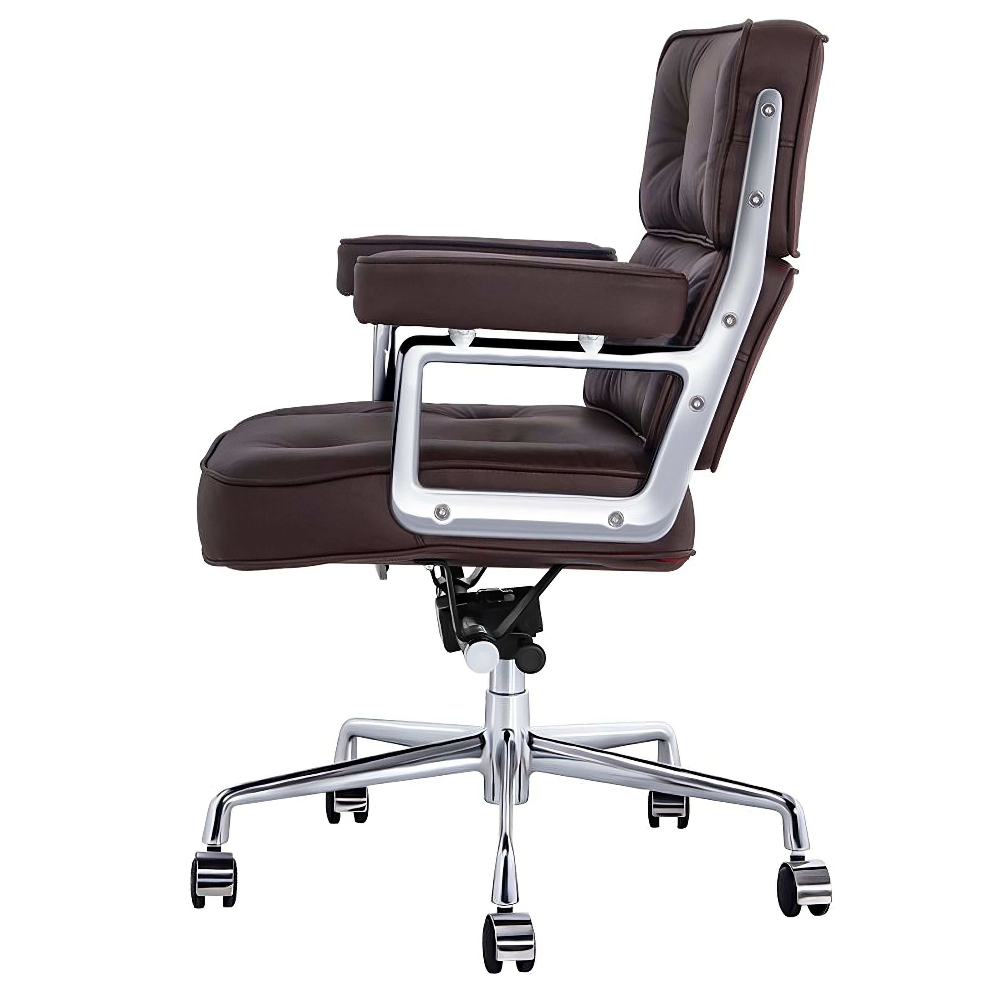 Charles and Ray Eames Time-Life Executive Office Chair, Full-Grain Leather and Steel