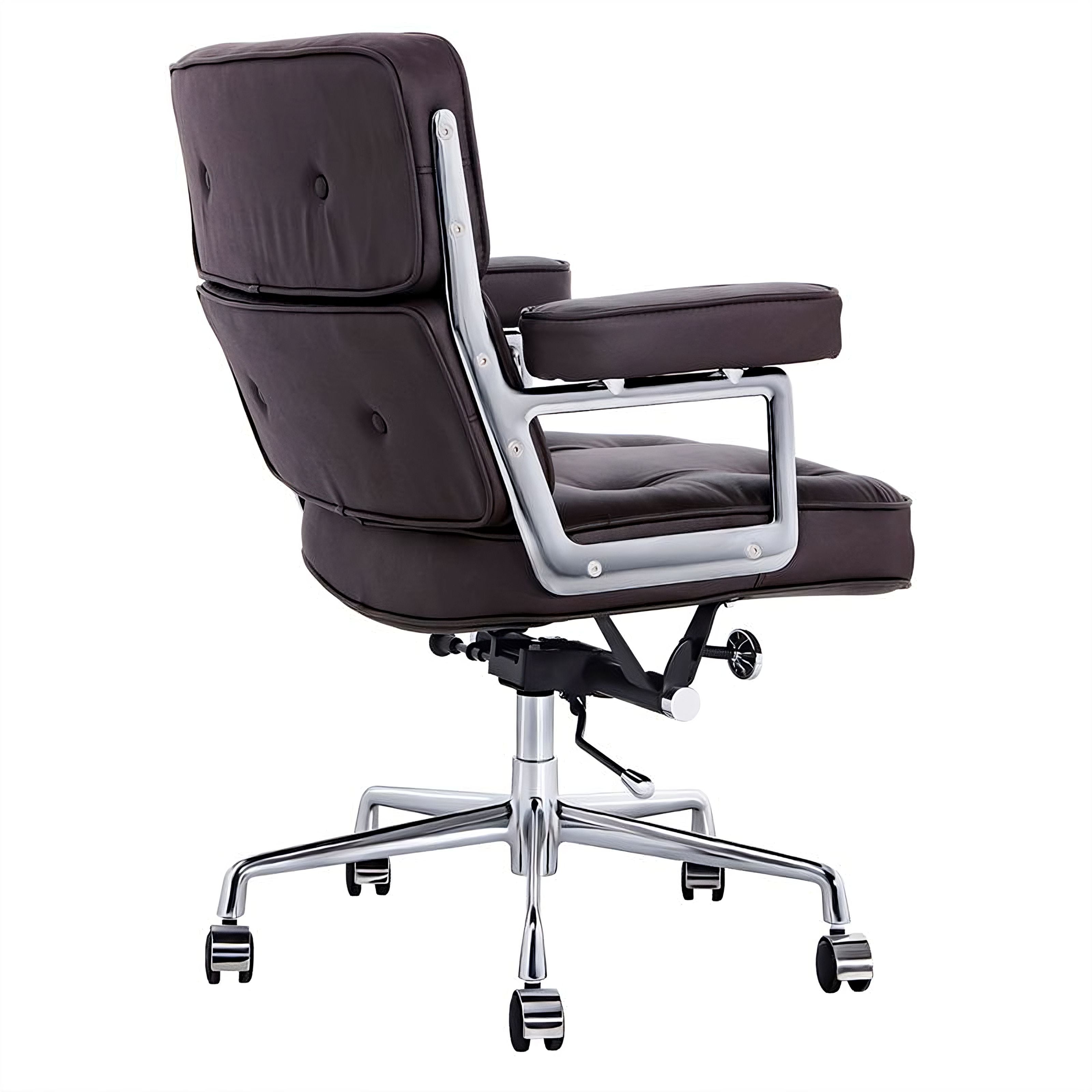 Charles and Ray Eames Time-Life Executive Office Chair, Full-Grain Leather and Steel