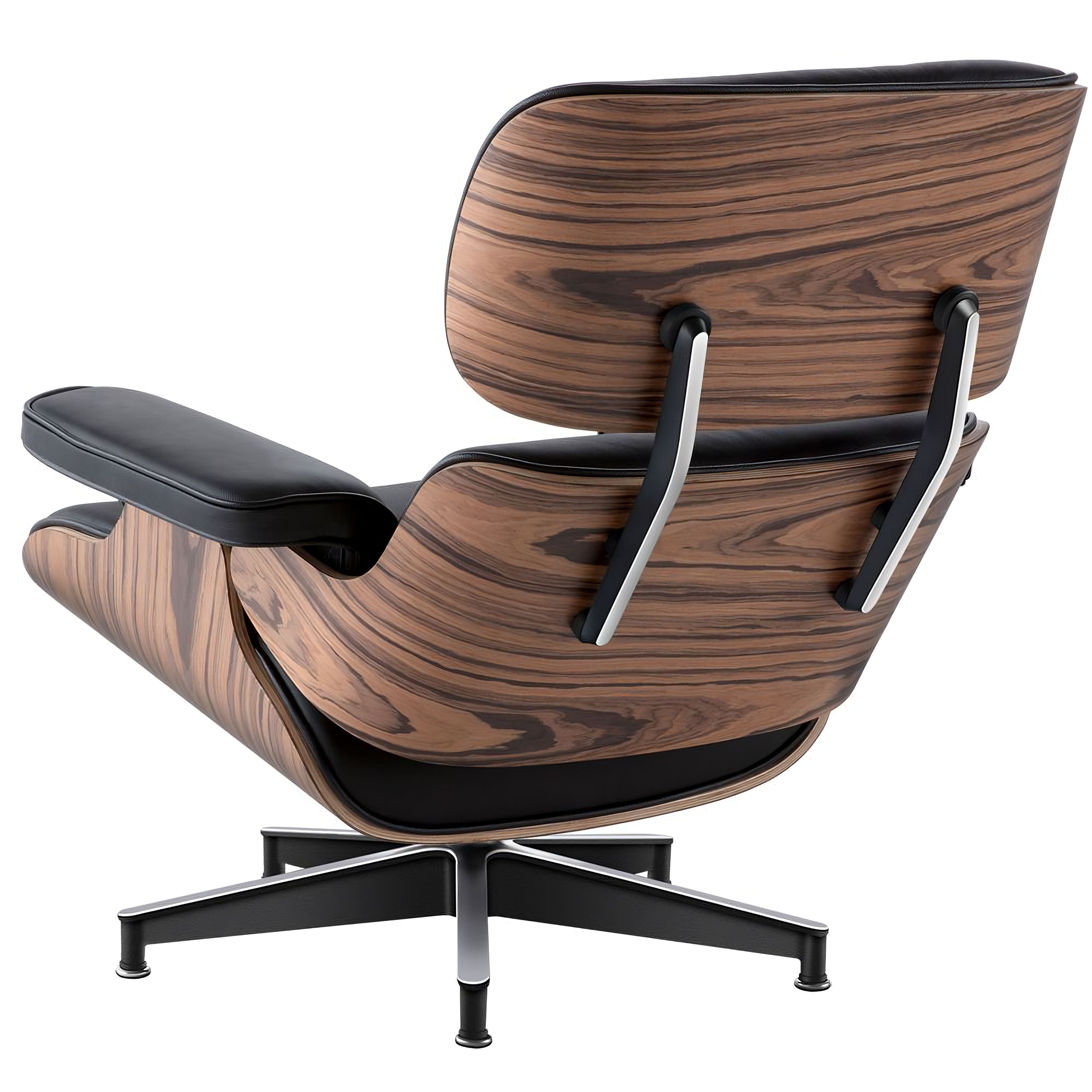 Charles and Ray Eames Lounge Chair, Full-Grain Leather, Aluminium, and Veneer