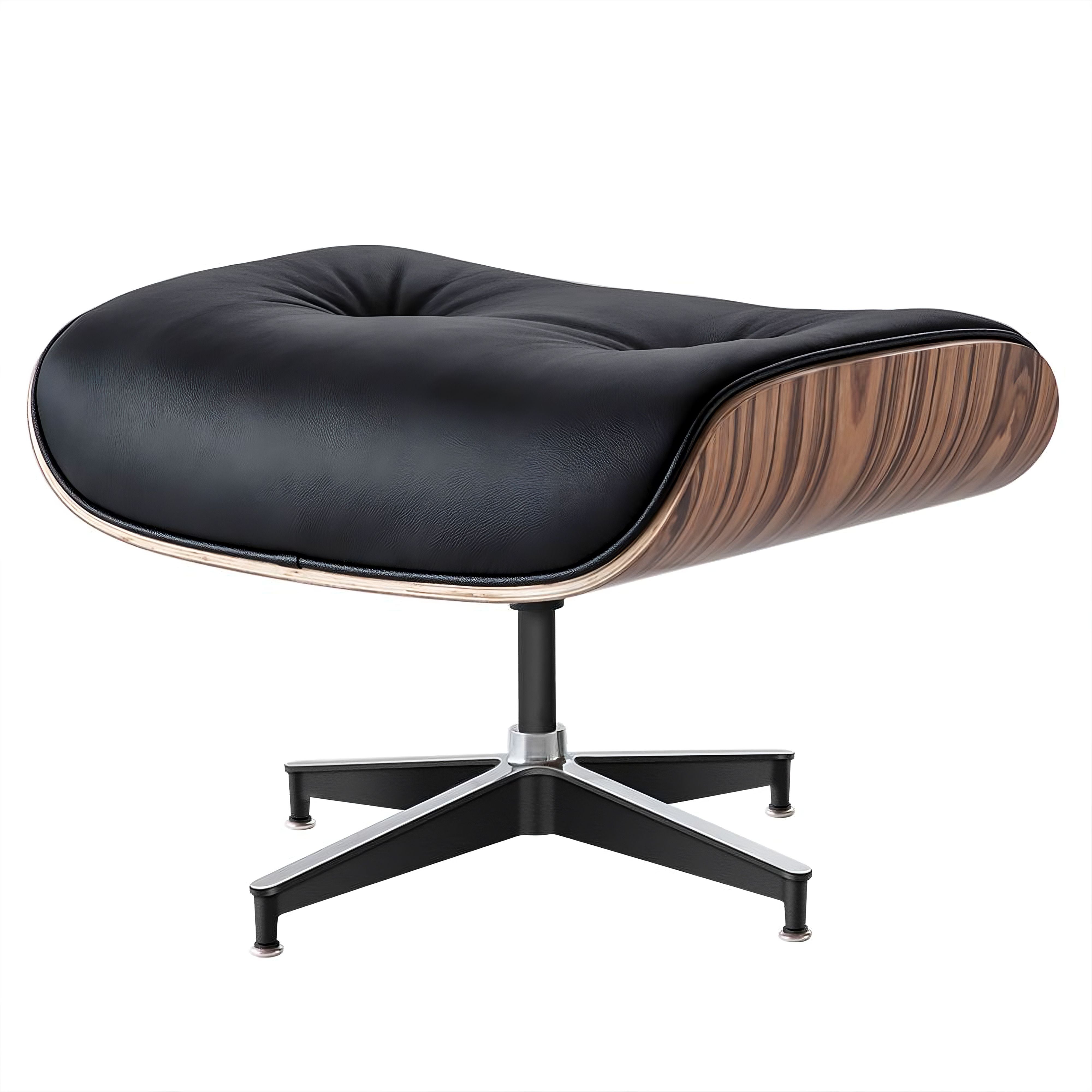 Charles and Ray Eames Lounge Chair, Full-Grain Leather, Aluminium, and Veneer