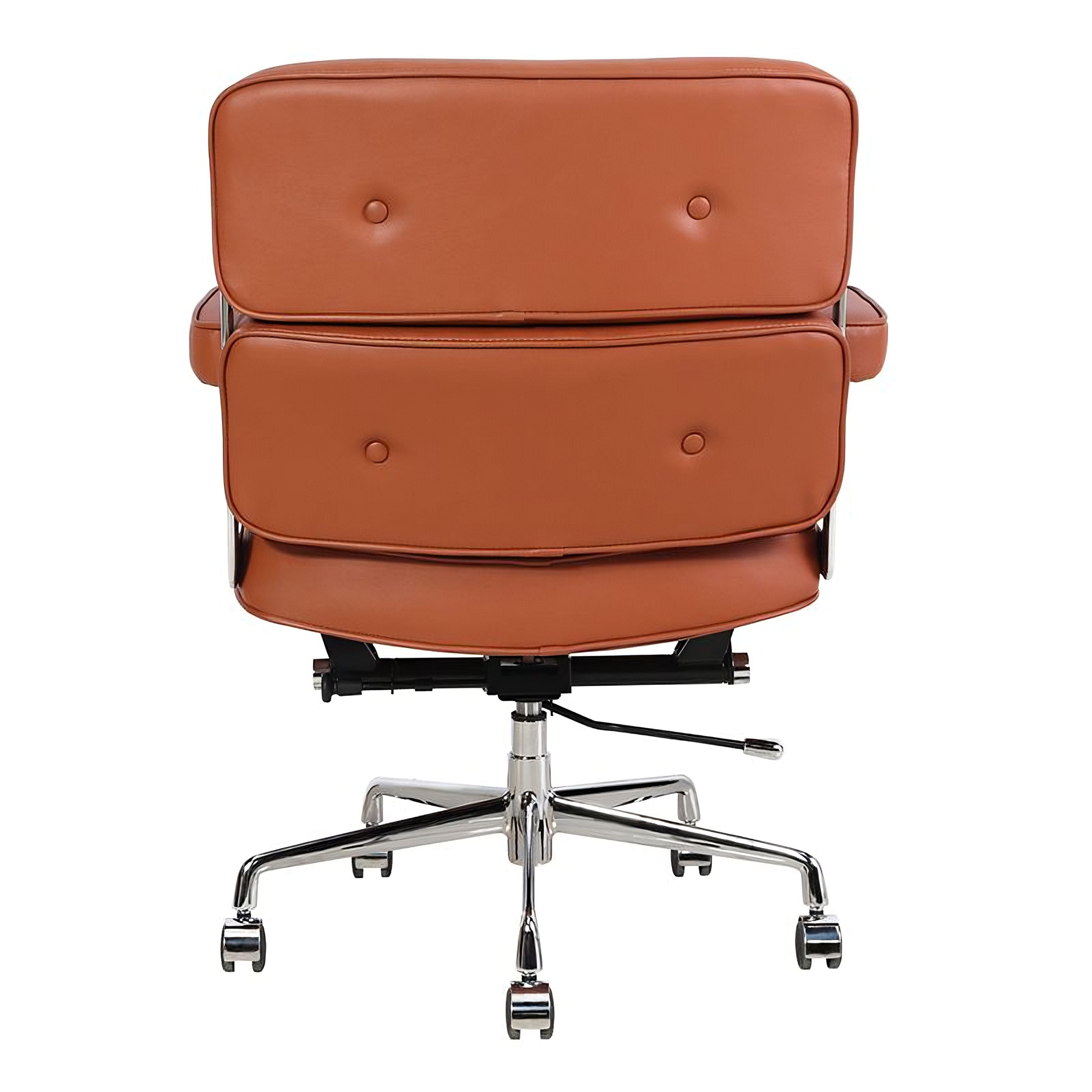 Charles and Ray Eames Time-Life Executive Office Chair, Full-Grain Leather and Steel